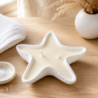 Pieza artesana vela estrella de mar